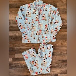 PJ Salvage pajama set cowgirl pinup print